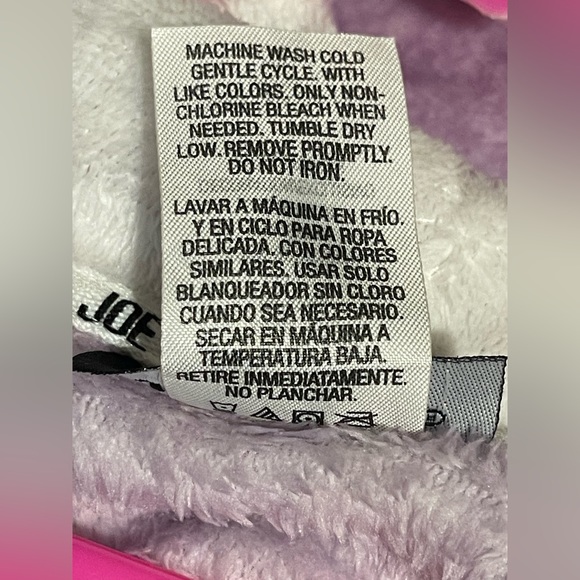 Joe boxer velvet lounger/dress hoodie vintage very soft/flaw very rare - Picture 4 of 6